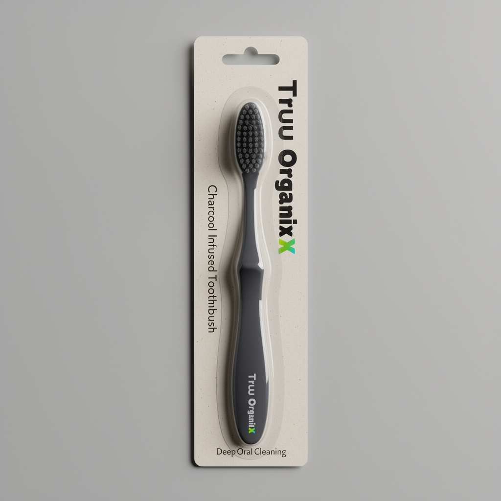 Charcoal Infused Toothbrush for Deep Oral Cleaning