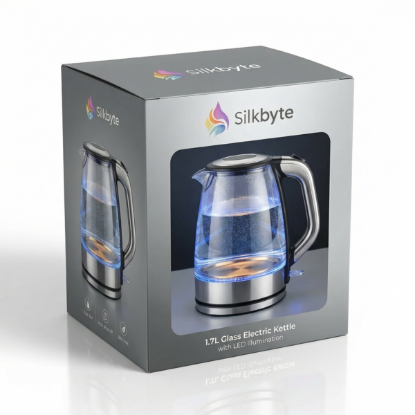 1.7L Glass Electric Kettle with LED Illumination