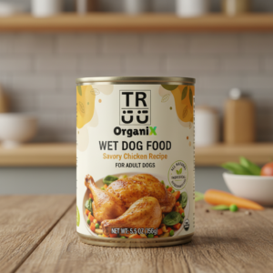 Wet Dog Food with Savory Chicken Recipe for Adult Dogs