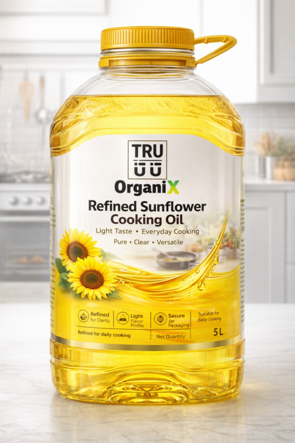 Refined Sunflower Cooking Oil Light Taste - 5 L Jar