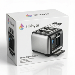 2-Slice Digital Toaster with Adjustable Browning Levels