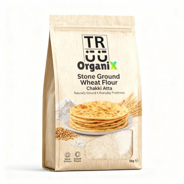 Stone Ground Wheat Flour Chakki Atta - 5 kg Pack