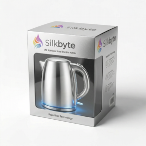 1.5L Stainless Steel Electric Kettle with Rapid Boil Technology