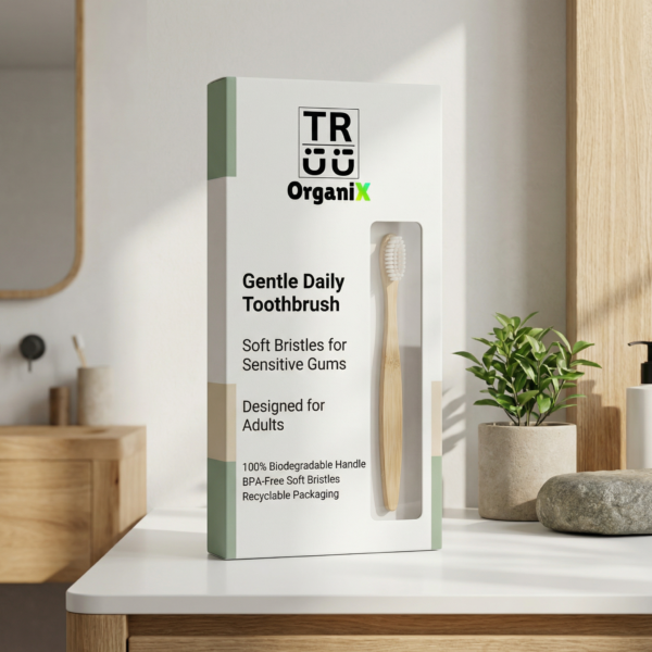 Gentle Daily Toothbrush with Soft Bristles for Sensitive Gums